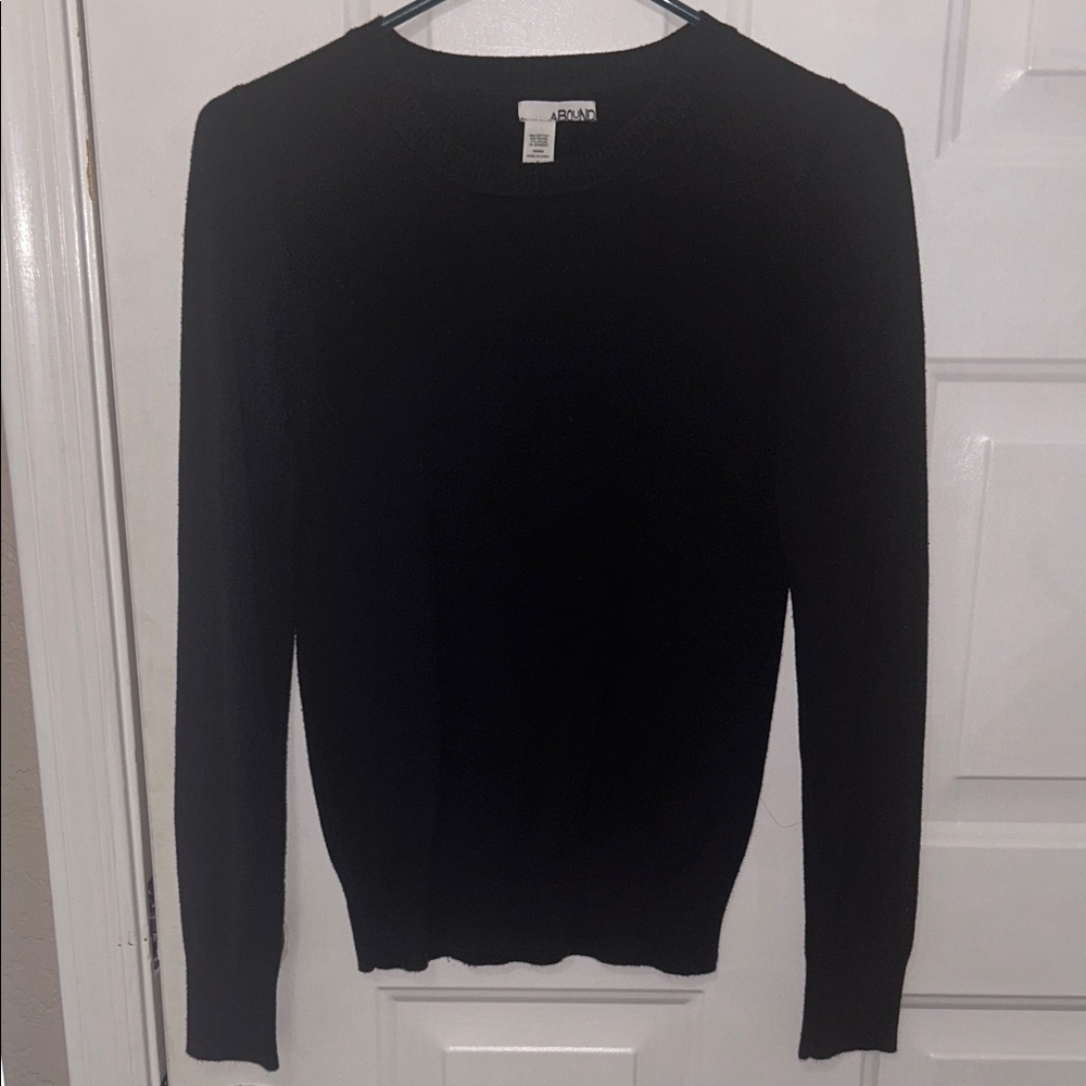 Abound Black Crewneck Sweater